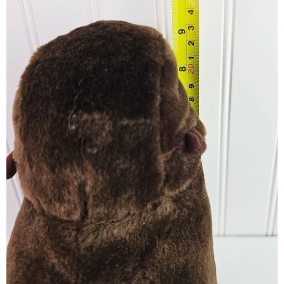 Wild Republic RETIRED Plush Brown Seal Realistic Stuffed Animal Zoo Ocean 14 in - Picture 10 of 12